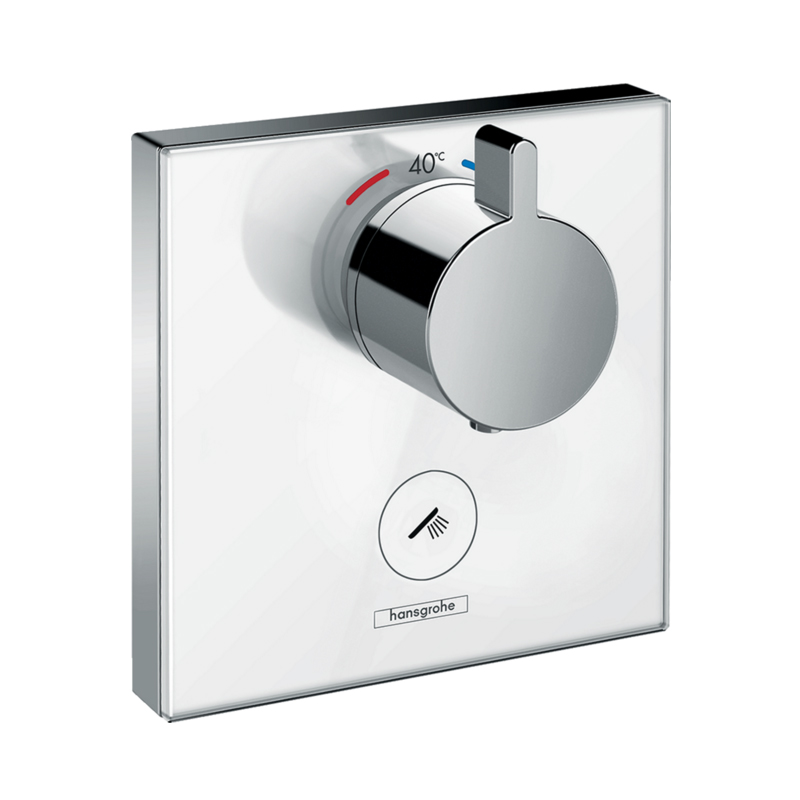 Термостат ShowerSelect HighFlow с отдельным выводом для ручного душа, стеклянный  арт.: 15735400
