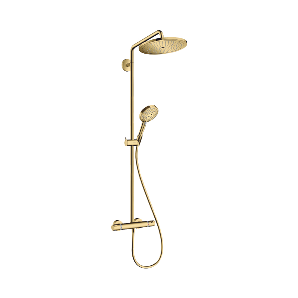 Душевая система для душа Showerpipe, D 280, 1jet, EcoSmart, 9 л/мин, с термостатом и ручным душем Raindance Select S, D 120, 3jet  арт.: 26891990