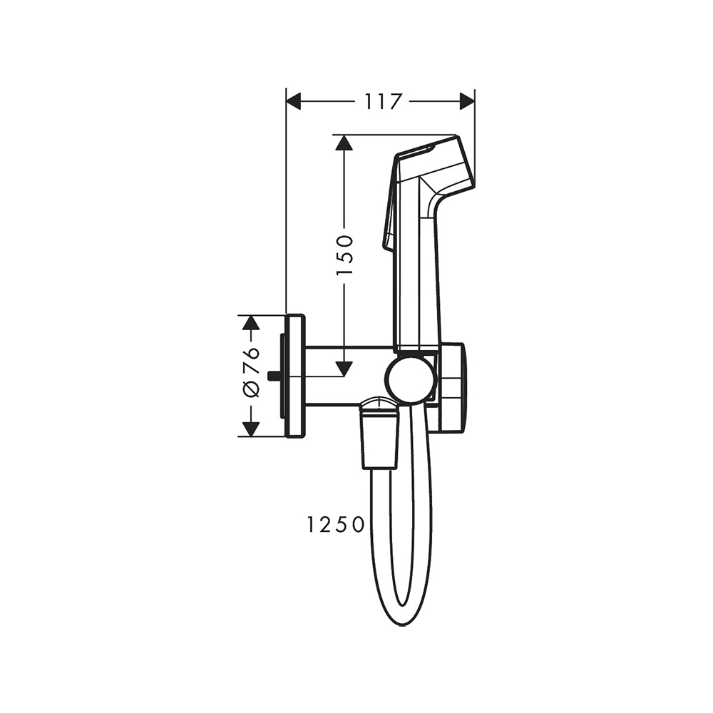 Монтаж гигиенического душа hansgrohe